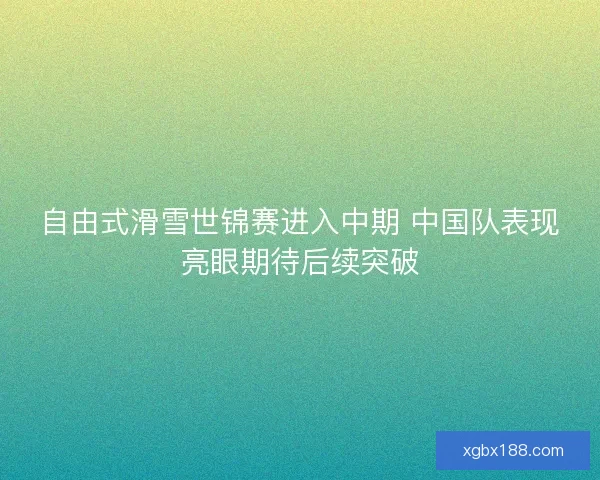 自由式滑雪世锦赛进入中期 中国队表现亮眼期待后续突破